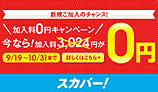 加入料0円キャンペーン スカパー！